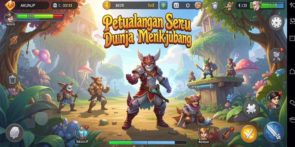 Gameplay seru AKUNJP yang menantang dan penuh petualangan.