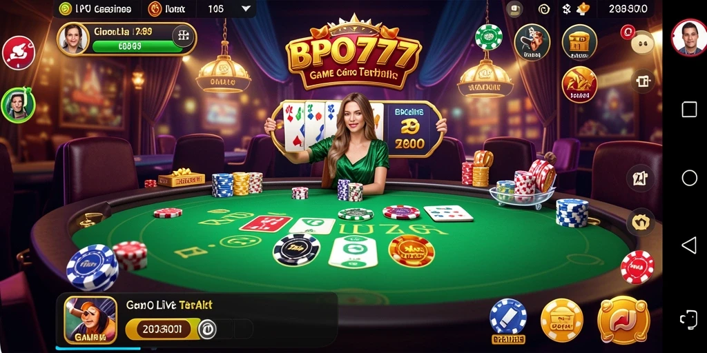 Tampilan menarik dari permainan Live Casino BPO777 dengan dealer profesional.