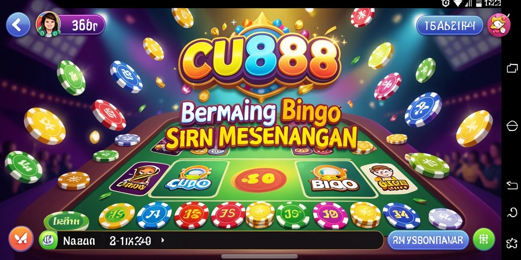 Screenshot CU888 menampilkan keseruan bermain Bingo dengan pemain lain.