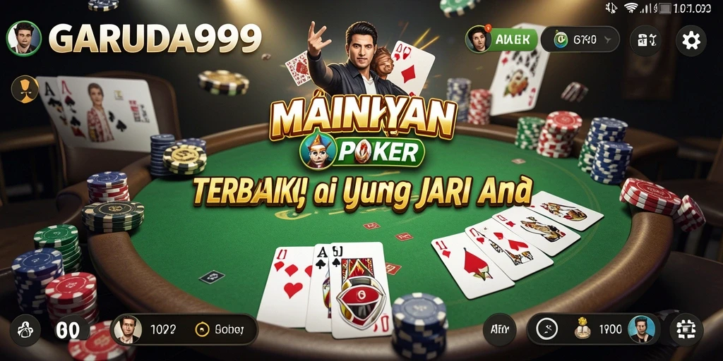 Screenshot GARUDA999 menampilkan momen seru saat bermain poker.