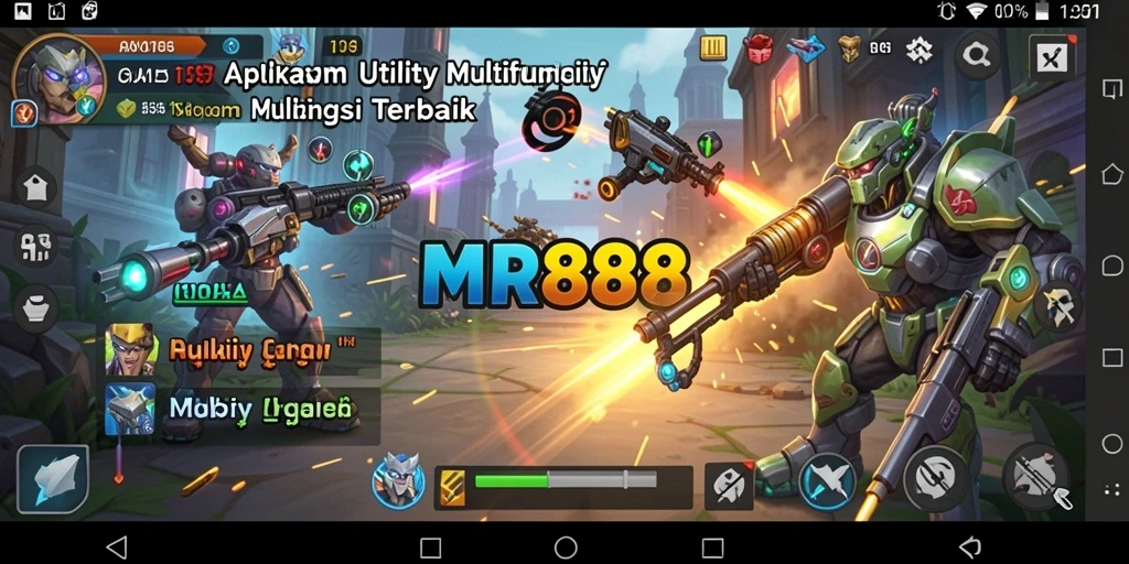 Tampilan antarmuka utama MR888 dengan fitur Utility yang lengkap.