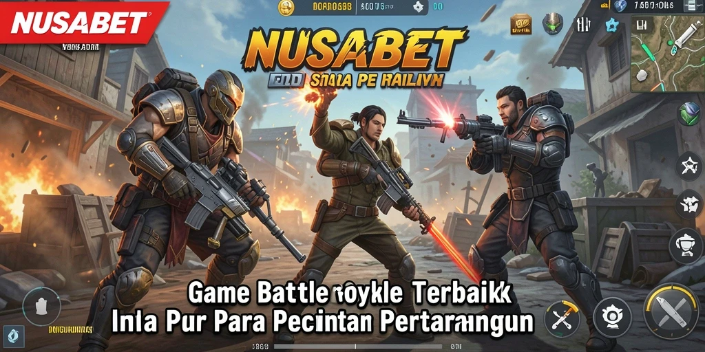 Screenshot gameplay NUSABET yang menunjukkan pertempuran seru di medan tempur.