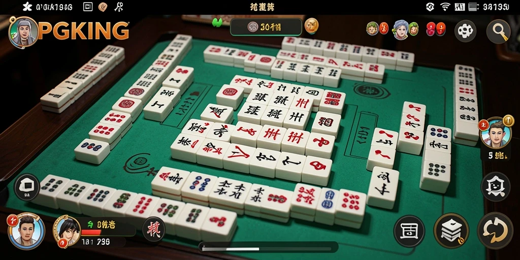 Screenshot PGKING menampilkan gameplay Mahjong yang menarik dan penuh warna.